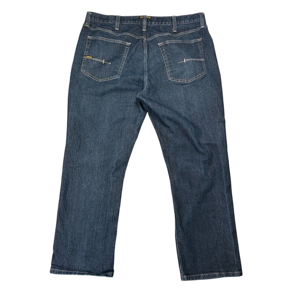 Ariat Rebar M5 Durastretch Stackable Straight Leg Jeans Men's 40 Blue Cowboy - Picture 5 of 9